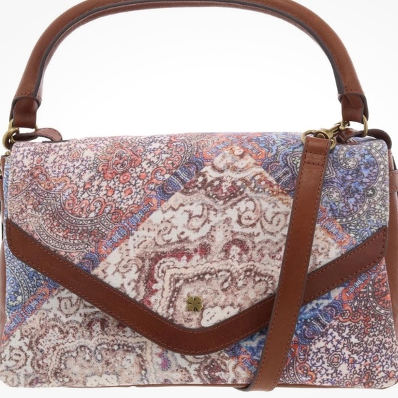 Lucky Brand Women’s Love Leather Trim Shoulder Bag Vintage Patchwork NWT $198R - Picture 3 of 4